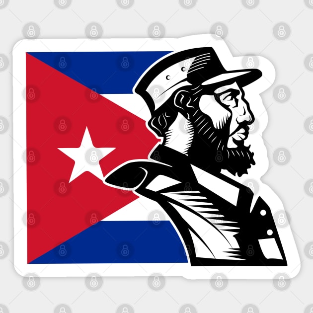 Fidel Castro Sticker by TambuStore